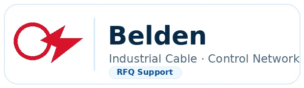 Belden industrial cable / control network logo badge for Bangladesh industrial spare parts supplier