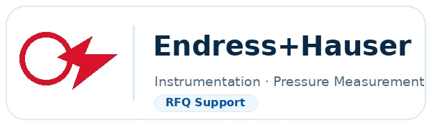 Endress+Hauser instrumentation / pressure measurement logo badge for Bangladesh industrial spare parts supplier