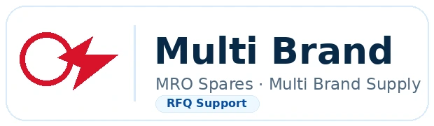 Multi Brand mro spares / multi brand supply logo badge for Bangladesh industrial spare parts supplier