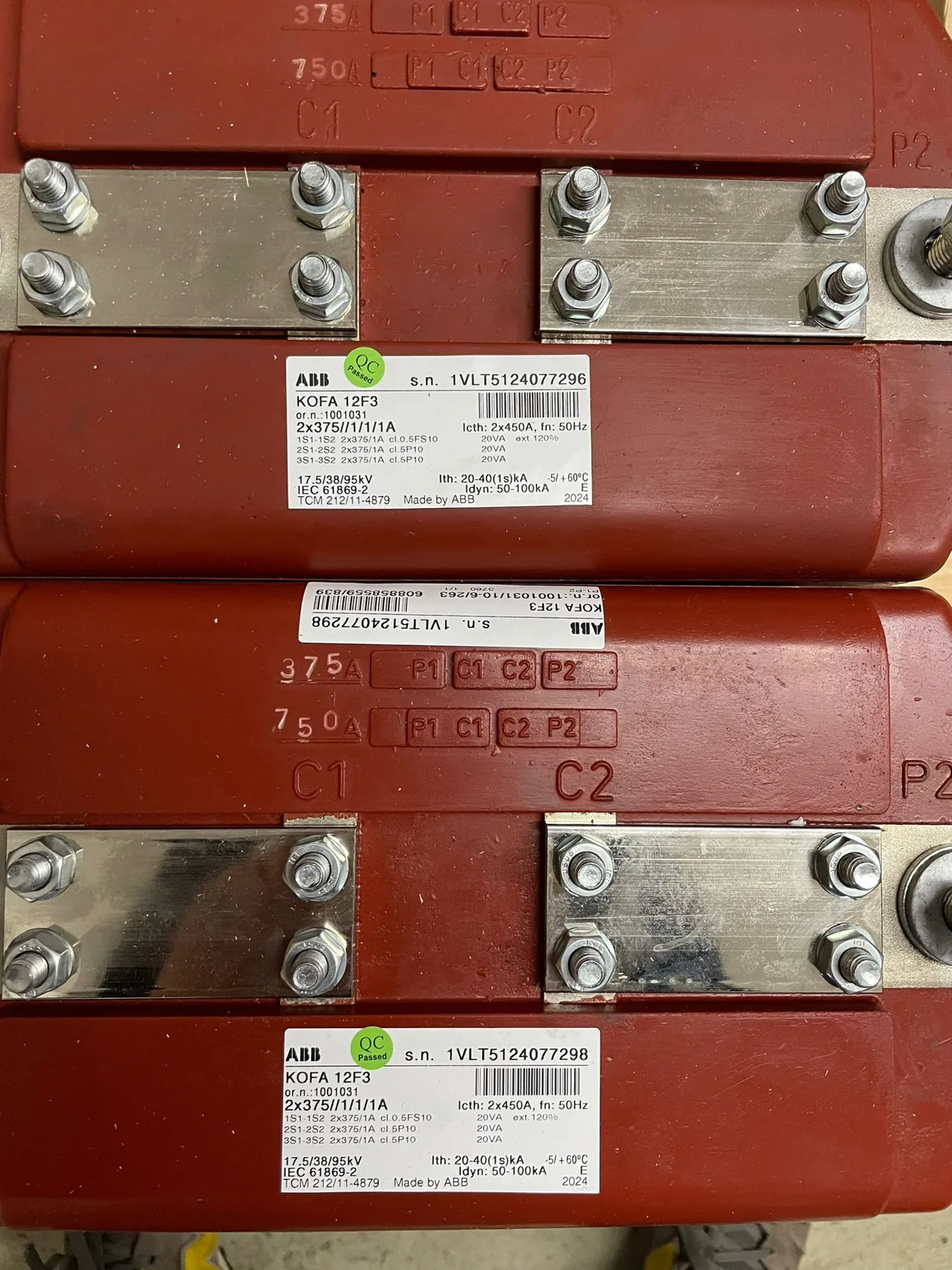 ABB kofa 12f3 busbar current transformer iec 61869 supplied goods evidence for grid / substation protection by Impro Solutions Bangladesh and Impro Solutions UK.