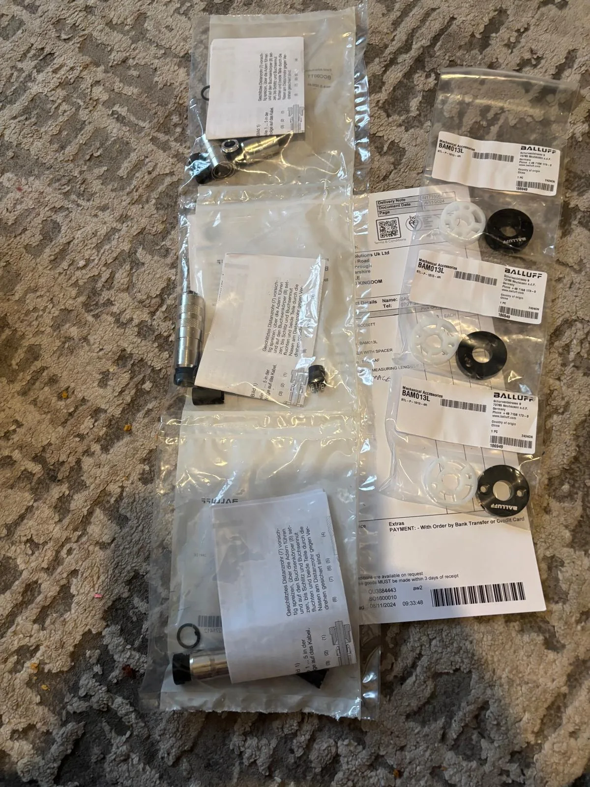 Balluff bam013l sensor accessory mounting spacer kit supplied goods evidence for automation connector / sensor accessory by Impro Solutions Bangladesh and Impro Solutions UK.
