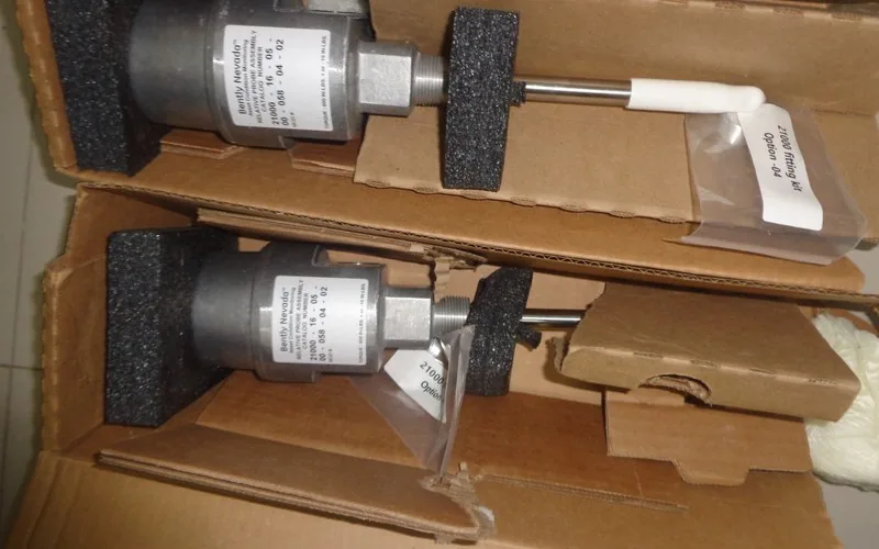 Bently Nevada 21000 relative probe assembly pair with 21000 fitting kit supplied goods evidence for rotating equipment monitoring by Impro Solutions Bangladesh and Impro Solutions UK.
