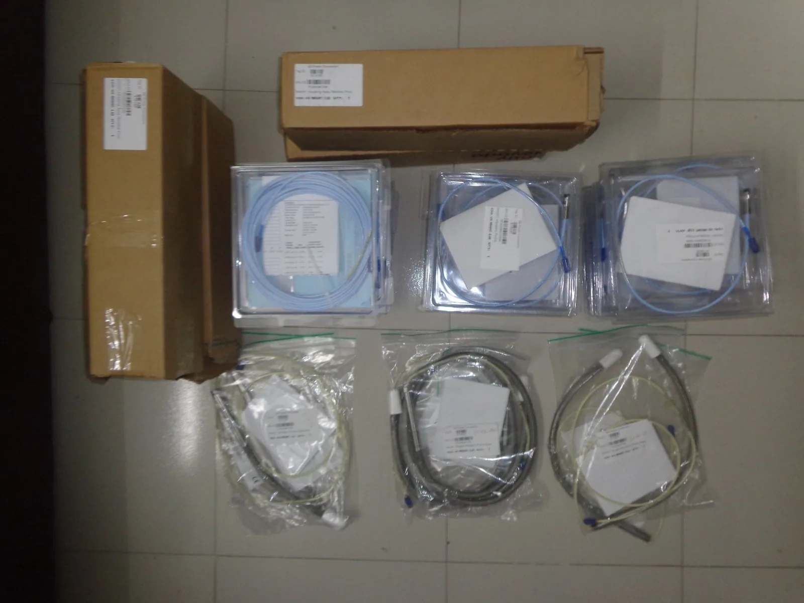 Bently Nevada and GE vibration probe assemblies lot shipment overview supplied goods evidence for rotating equipment monitoring by Impro Solutions Bangladesh and Impro Solutions UK.