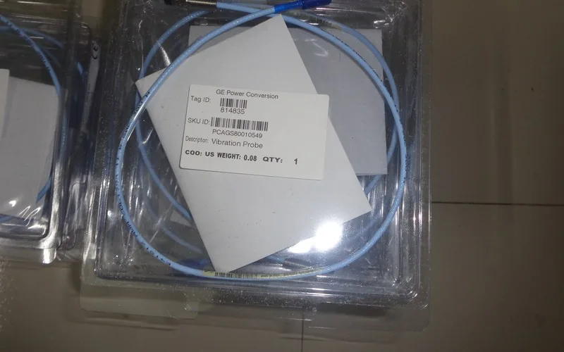 Bently Nevada GE power conversion vibration probe assembly pcags80010549 blue cable supplied goods evidence for rotating equipment monitoring by Impro Solutions Bangladesh and Impro Solutions UK.