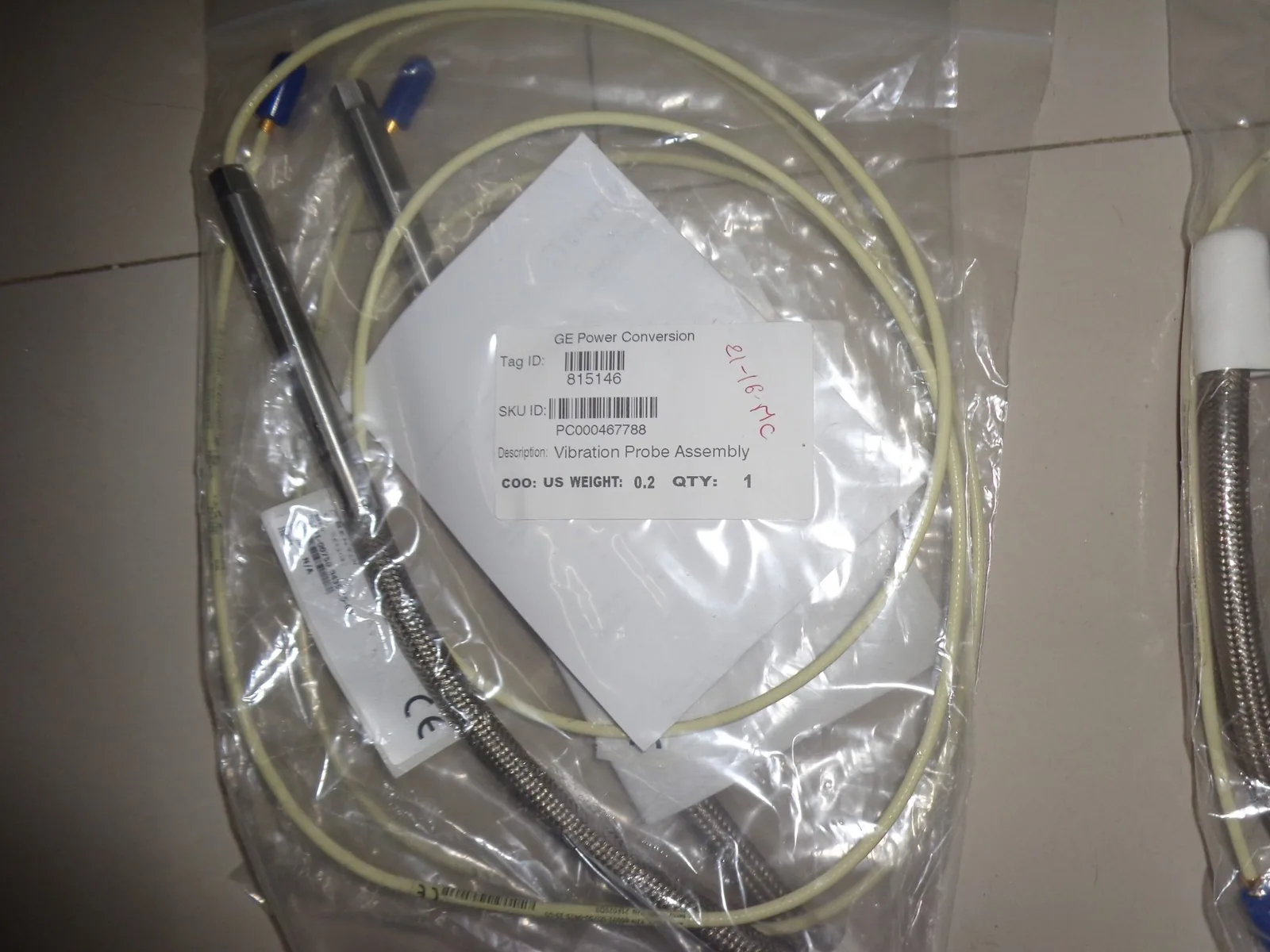 Bently Nevada pc000467790 single vibration probe assembly supplied goods evidence for rotating equipment monitoring by Impro Solutions Bangladesh and Impro Solutions UK.