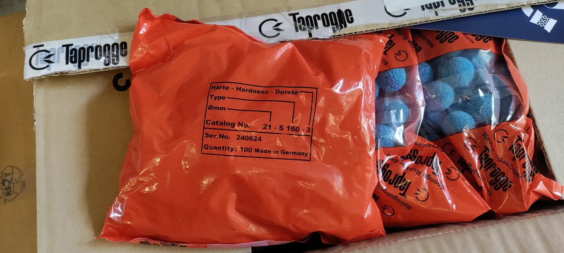 Taprogge condenser tube cleaning sponge balls supplied goods evidence for Bangladesh power plant cooling water system