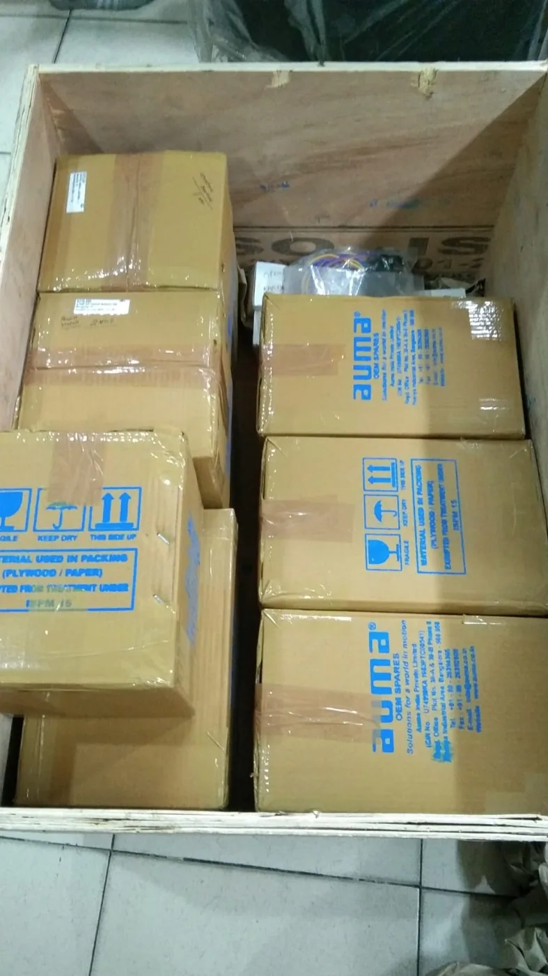 AUMA K215.541 control module assembly 3 LCD display close view supplied goods evidence