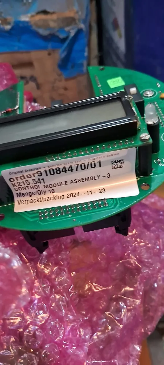 AUMA order 91084470/01 K215.541 control module assembly 3 PCB display supplied goods evidence in Bangladesh