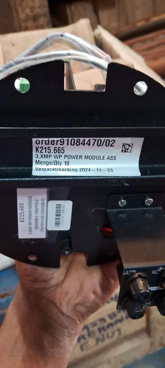 AUMA order 91084470/02 K215.665 3.XMP WP power module assembly supplied goods evidence in Bangladesh