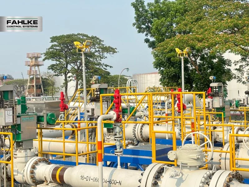 FAHLKE Bangladesh pipeline valve automation site reference for actuator and control unit discussion