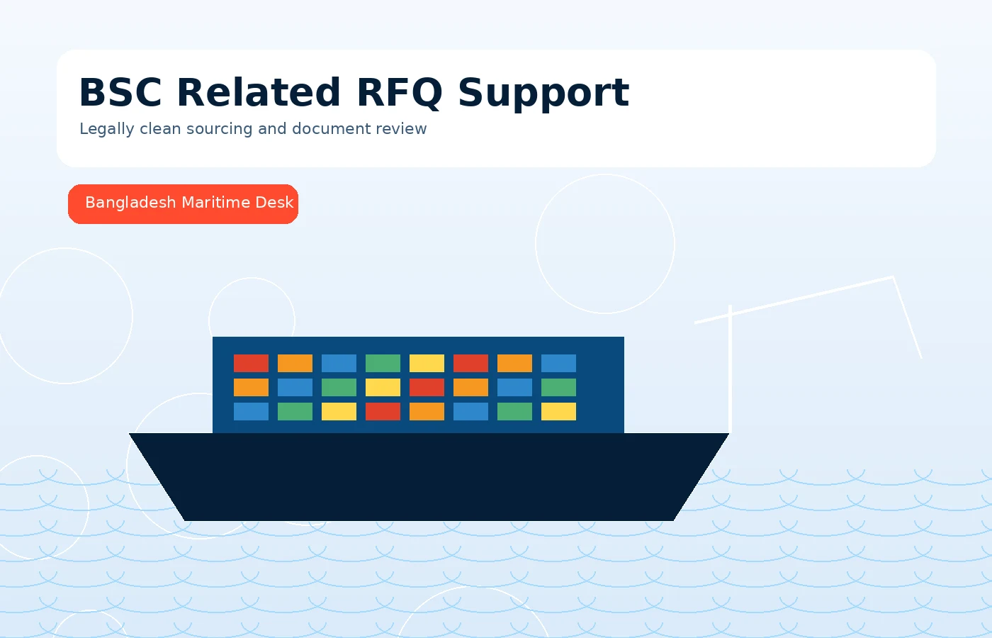 BSC Related RFQ Support Bangladesh maritime support