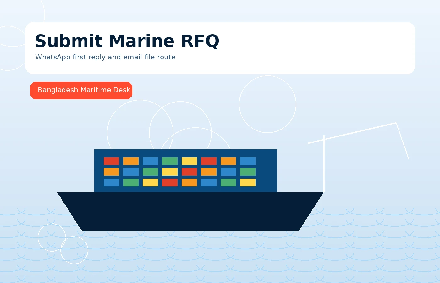 Submit Marine RFQ, BOQ or Vessel Spare List