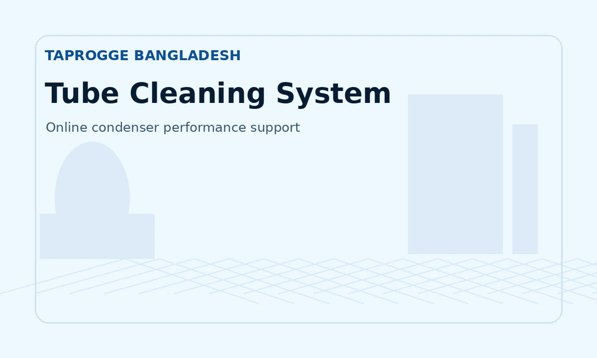 TAPROGGE tube cleaning system Bangladesh